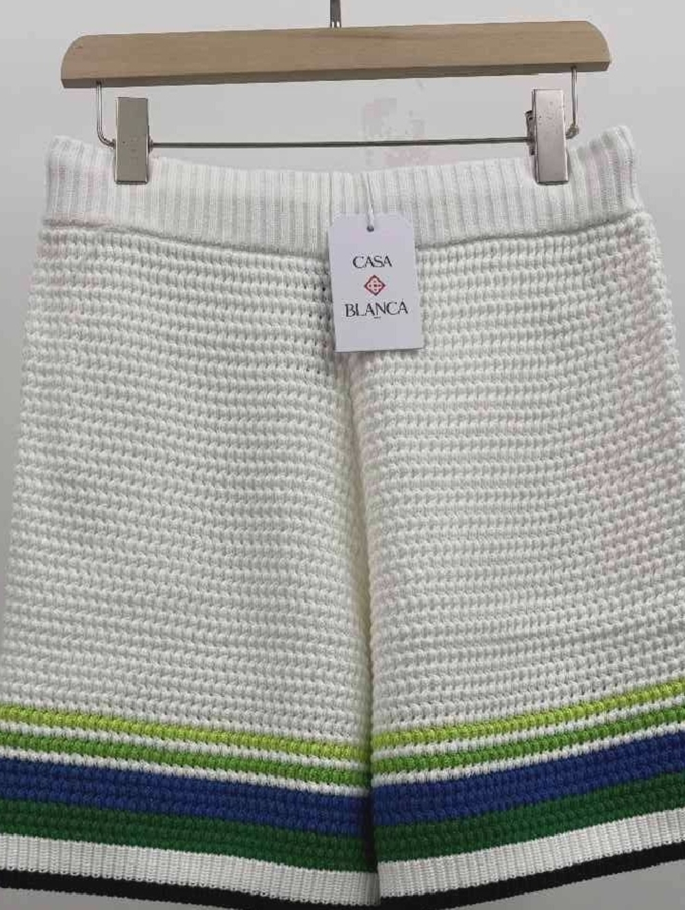 Casablanca woven green-striped sweater and shorts - Picture 6 of 6